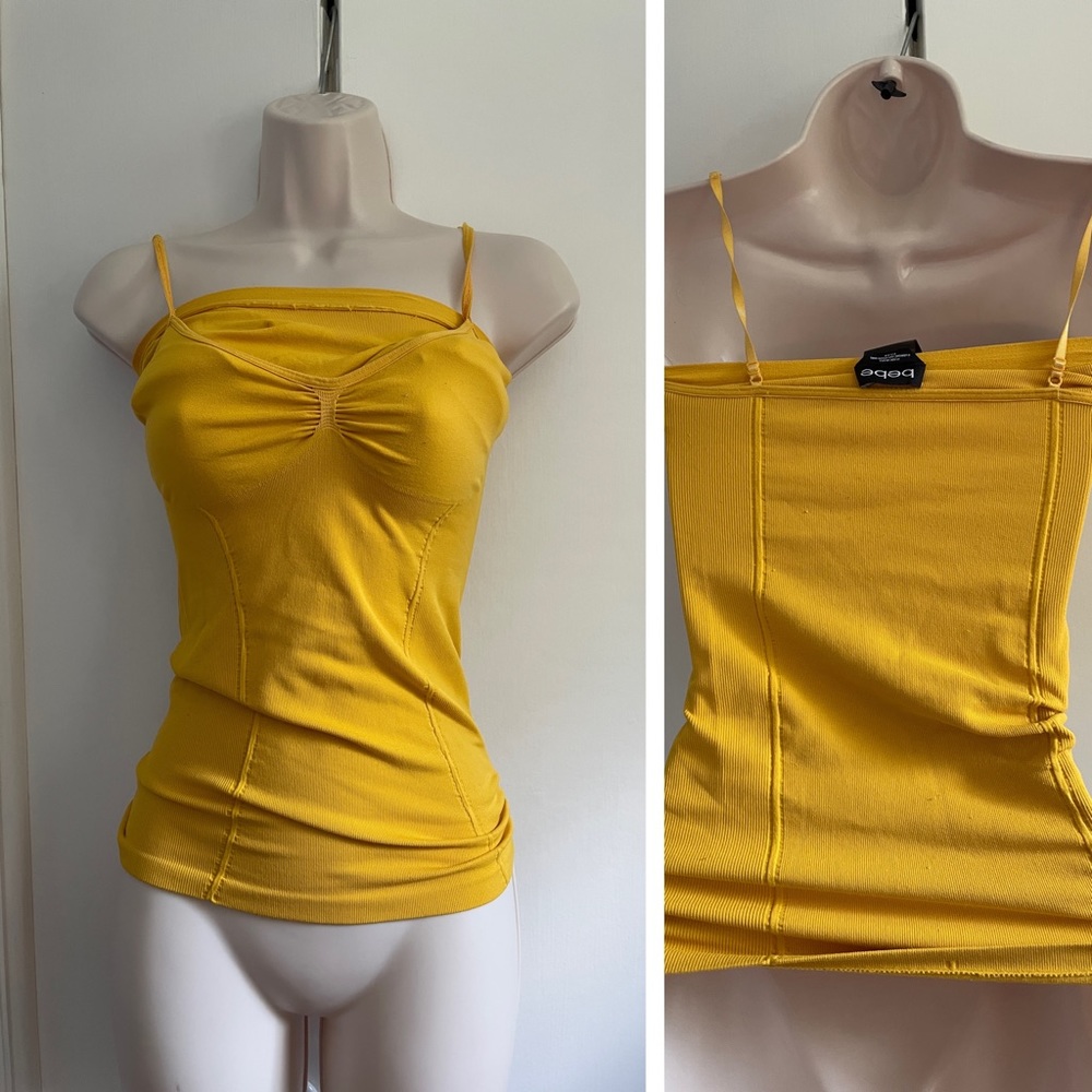 Yellow BeBe Tank Top